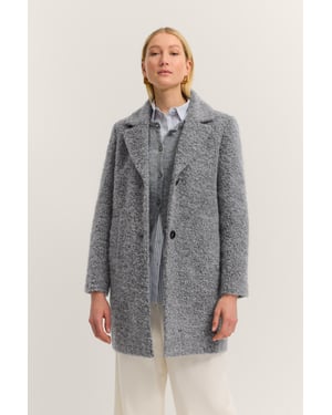 Bugatti Damen Kurzmantel mit Flexcity Stretch in Boucléqualität