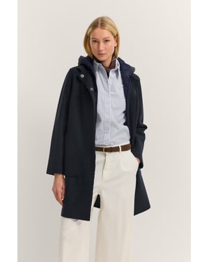 Bugatti Damen Wollmantel mit Kapuze & herausnehmbarer Weste