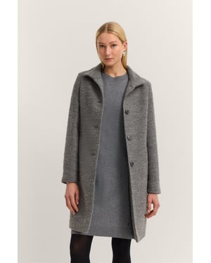 Bugatti Damen Wollmantel mit Flexcity Stretch und Stehkragen