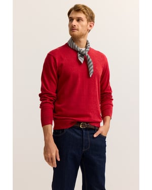 Bugatti Herren Pullover Rundhals  Basic Essential aus reiner Baumwolle