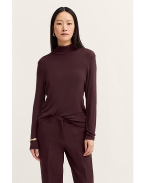 Bugatti Damen Rollkragen Shirt in einem Modal-Mix