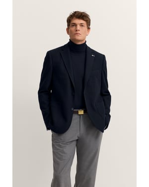 Bugatti Herren Reverskragen Sakko klassisch & elegant mit Stretch-Futter