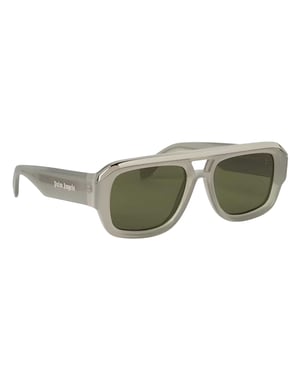 Palm Angels - "Stockton" Rechteck-Sonnenbrille für Herren, Kunststoff, Azetat (Grau)