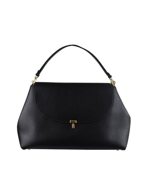 Toteme T-Lock Handtasche Schwarz