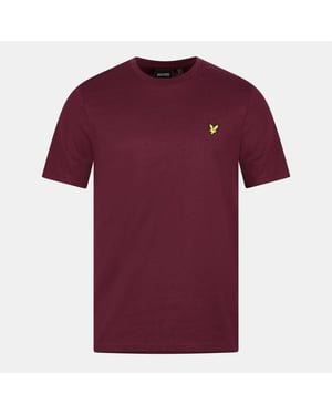 Lyle & Scott - T-Shirt für Herren, Baumwolle (Burgunderrot)