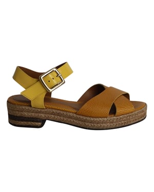 Fendi Cross Knöchelriemen Sandalen aus mehrfarbigem Lackleder