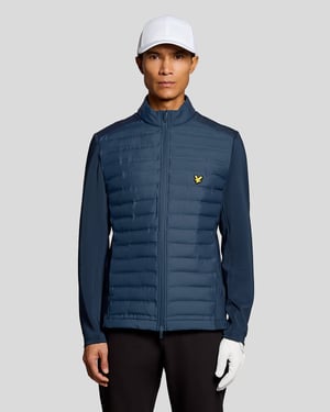 Lyle & Scott Golfjacke mit Steppung und durchgehendem Reißverschluss