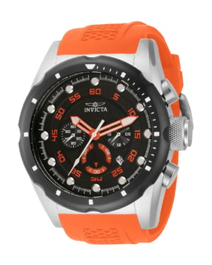 Invicta Speedway 69830 Herrenuhr - Quarzwerk - Stahl mit schwarzem Zifferblatt - 50 mm