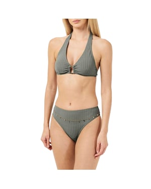Chelsea Peers - Bikini Oberteil für Damen, Hinten geknotet (Grün)
