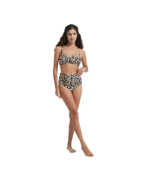 Be You - Bikini Oberteil für Damen (Schwarz/Weiß)