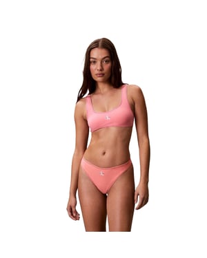 Calvin Klein - Bikini Oberteil für Damen, Bralette (Scharlachrot)