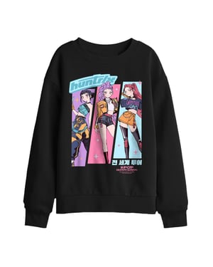 K-Pop Demon Hunters - "Huntrix Anime" Sweatshirt für Kinder (Schwarz)