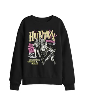 K-Pop Demon Hunters - "Huntrix World Tour Punk" Sweatshirt für Kinder (Schwarz)