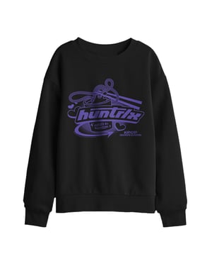 K-Pop Demon Hunters - "Huntrix Fueled By Ramyeon" Sweatshirt für Kinder (Schwarz)