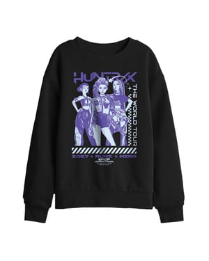 K-Pop Demon Hunters - "Huntrix World Tour" Sweatshirt für Kinder (Schwarz)