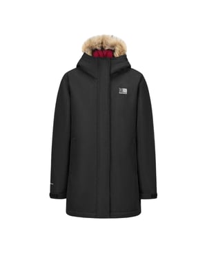 Karrimor - "Urban" Parka für Jungen, mit Kapuze, Kunstfell (Schwarz)