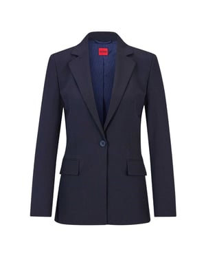 Hugo - Anzugjacke für Damen, Reverskragen, Regulär (Dunkelblau)