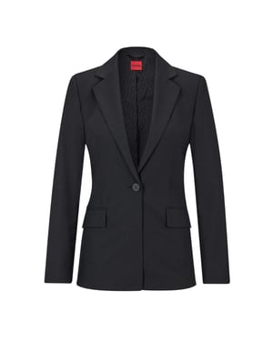 Hugo - Anzugjacke für Damen, Reverskragen, Regulär (Schwarz)