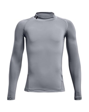 Under Armour - Base Layer Oberteil für Kinder, Kompression, Anliegend, Langärmlig (Grau)