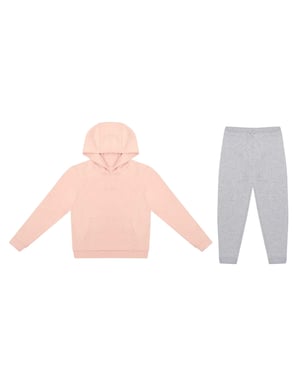 Firetrap - Hoodie und Jogginghosen-Set für Mädchen, Fleece (Pink/Grau)