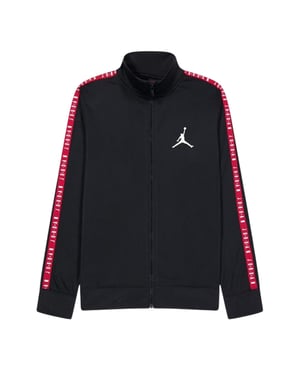 Nike - "Air Jordan" Trainingsanzug für Kinder, Langärmlig (Schwarz/Rot)