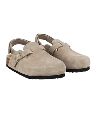 Jack Wills - Mules für Kinder, Leder (Braungrau)