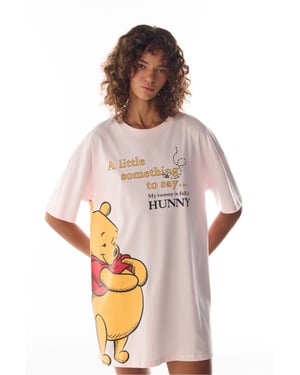 Winnie The Pooh Bärenprint Kurzarm-Nachthemd