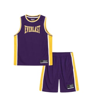 Everlast - Ober- und Unterteil-Set-Set für Kinder, Polyester (Violett/Gelb)