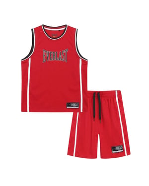 Everlast - Ober- und Unterteil-Set-Set für Kinder, Polyester (Rot/Schwarz)