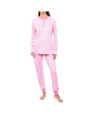 KLP1 Damen-Winterpyjama mit langen Ärmeln