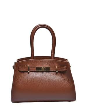 Anna Luchini Kastanienbraun Rindsledertasche