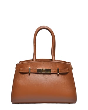 Anna Luchini Braun Rindsledertasche