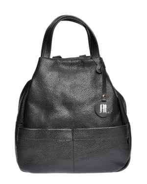 Anna Luchini Schwarz Rindsledertasche