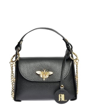 Anna Luchini Schwarz Rindsledertasche