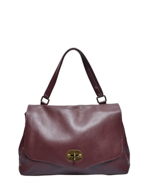 Anna Luchini Weinfarbe Rindsledertasche