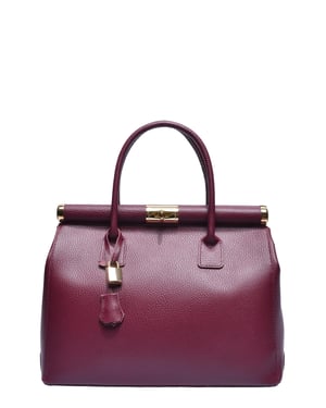 Anna Luchini Weinfarbe Rindsledertasche
