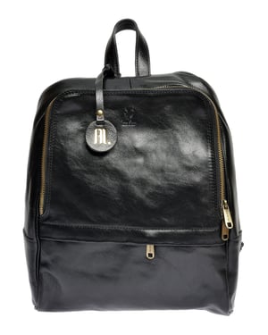 Anna Luchini Schwarz Rindsledertasche