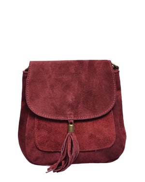 Anna Luchini Weinfarbe Rindsledertasche