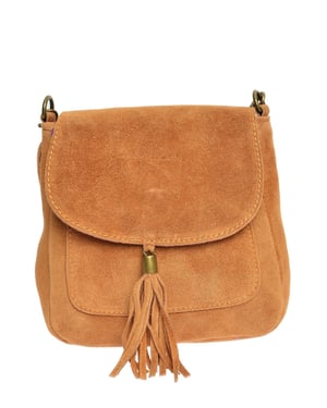 Anna Luchini Braun Rindsledertasche