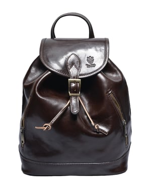 Anna Luchini Kastanienbraun Rindsledertasche