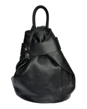 Anna Luchini Schwarz Rindsledertasche