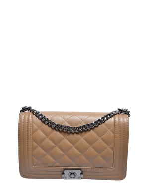 Anna Luchini Beige Rindsledertasche