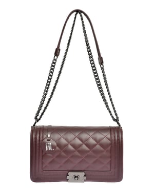Anna Luchini Weinfarbe Rindsledertasche