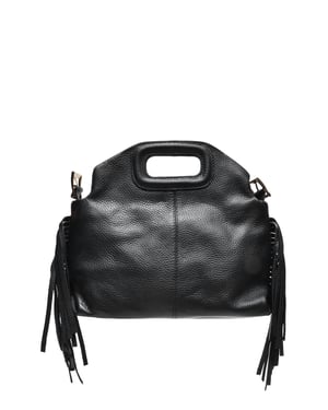 Anna Luchini Schwarz Rindsledertasche
