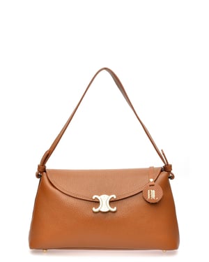 Anna Luchini Braun Rindsledertasche