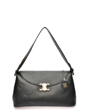 Anna Luchini Schwarz Rindsledertasche