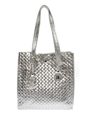 Anna Luchini Silber Rindsledertasche