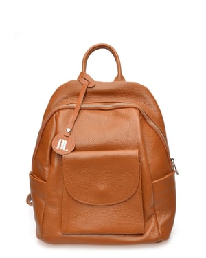 Anna Luchini Braun Rindsledertasche
