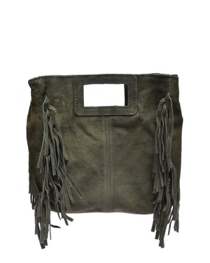 Anna Luchini Khaki Rindsledertasche