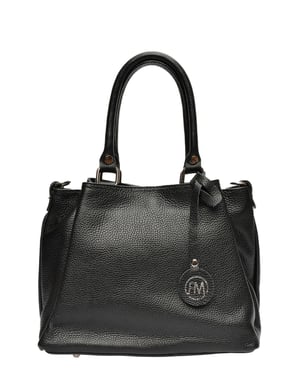 Roberta M Schwarz Rindsledertasche